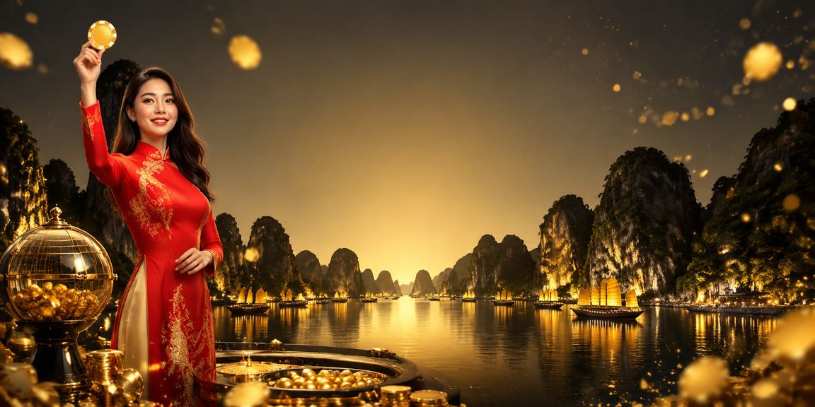 Người phụ nữ mặc áo dài tại vịnh Hạ Long – hình ảnh cuộc sống cân bằng và thư thái